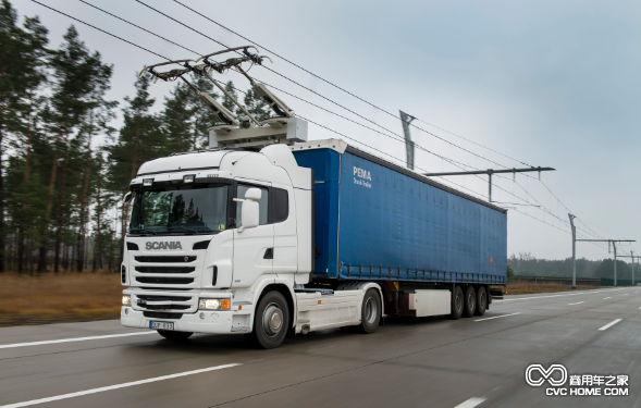 斯堪尼亞G 360 4×2，配備受電弓的電動卡車正在西門子電氣化跑道上進行試驗2 商用車之家
